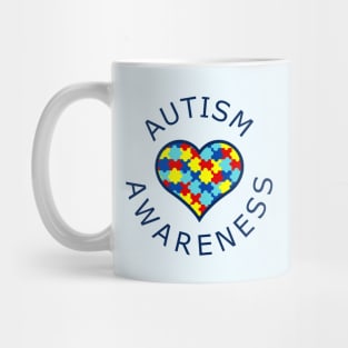 Autism Awareness Heart Mug